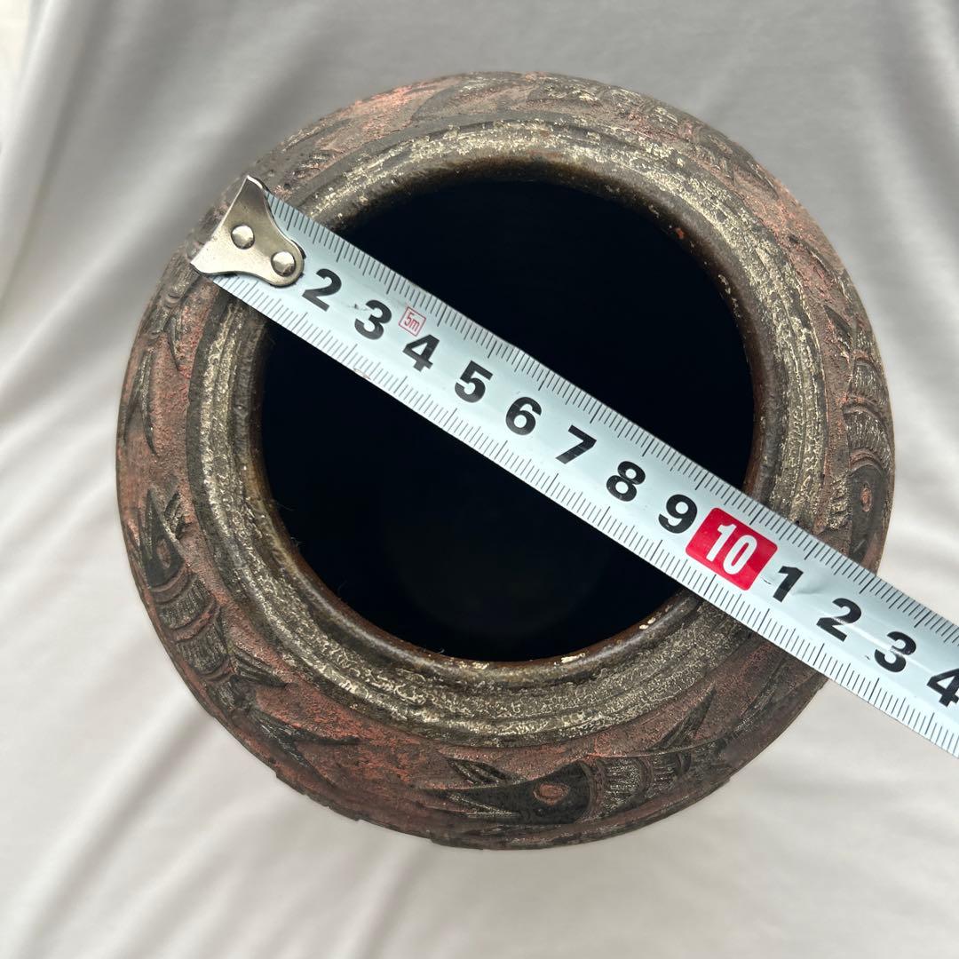 琉球古典焼　花瓶　壺　沖縄　アンティーク