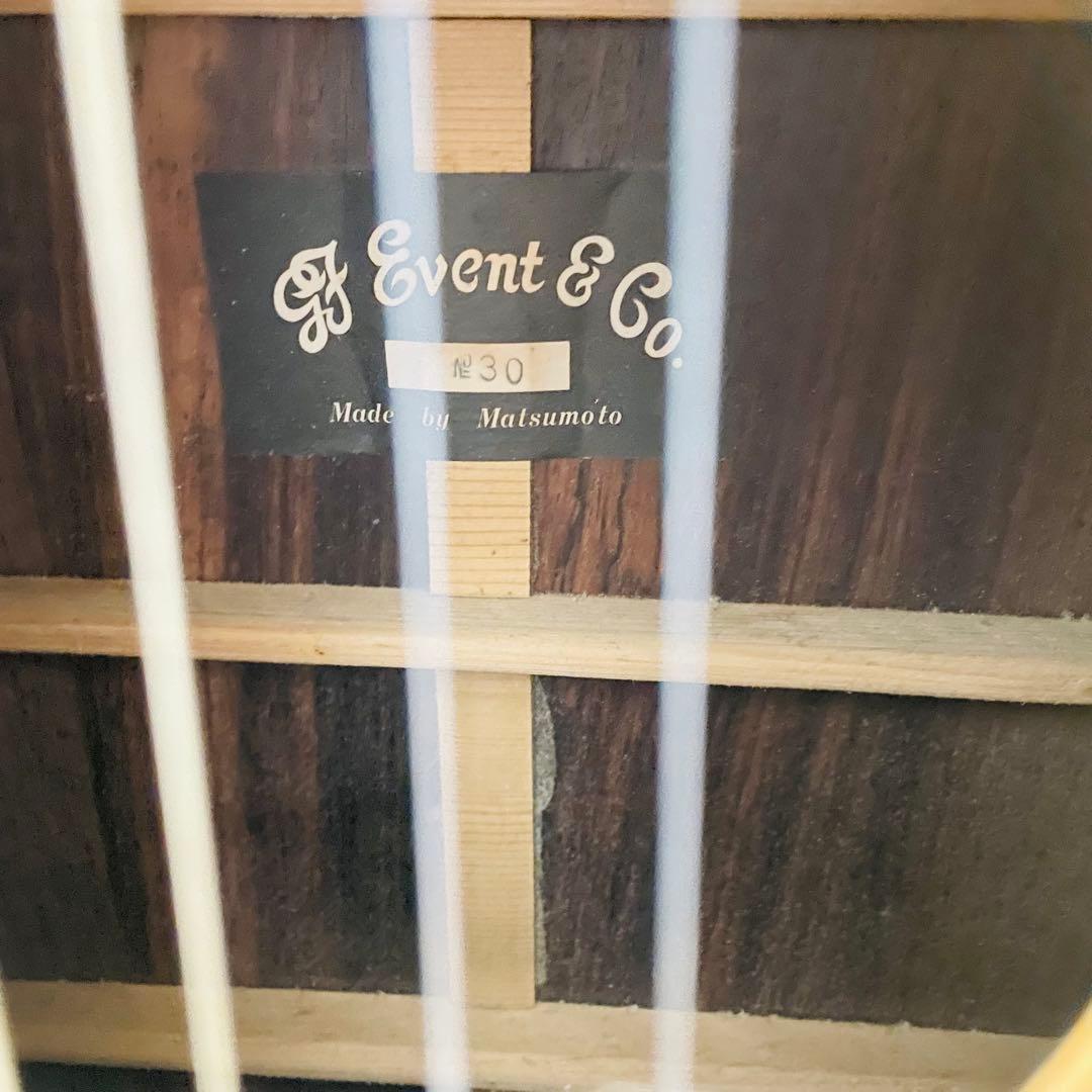【美品】 レアビンテージ Event&Co No30 アコースティックギター