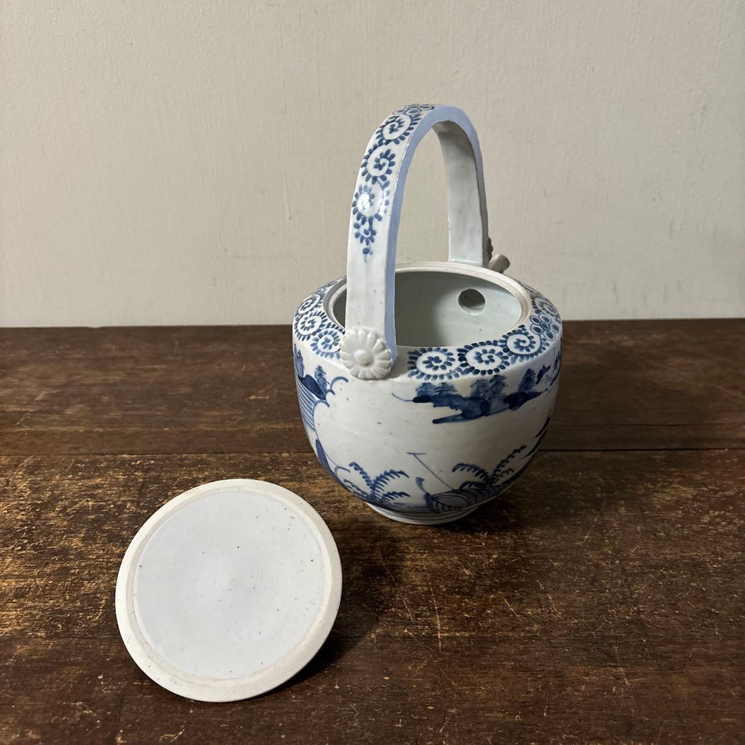 古伊万里染付銚子　酒器　伊万里　有田　波佐見　砥部焼　瀬戸　古民芸　白磁　李朝