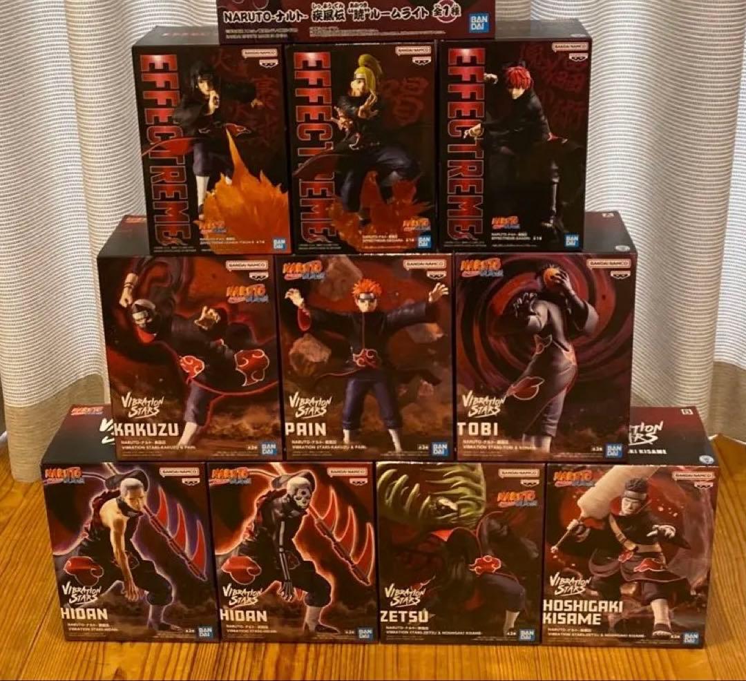NARUTO疾風伝 暁 フィギュア ルームライト ラグマット 12点 まとめ売り