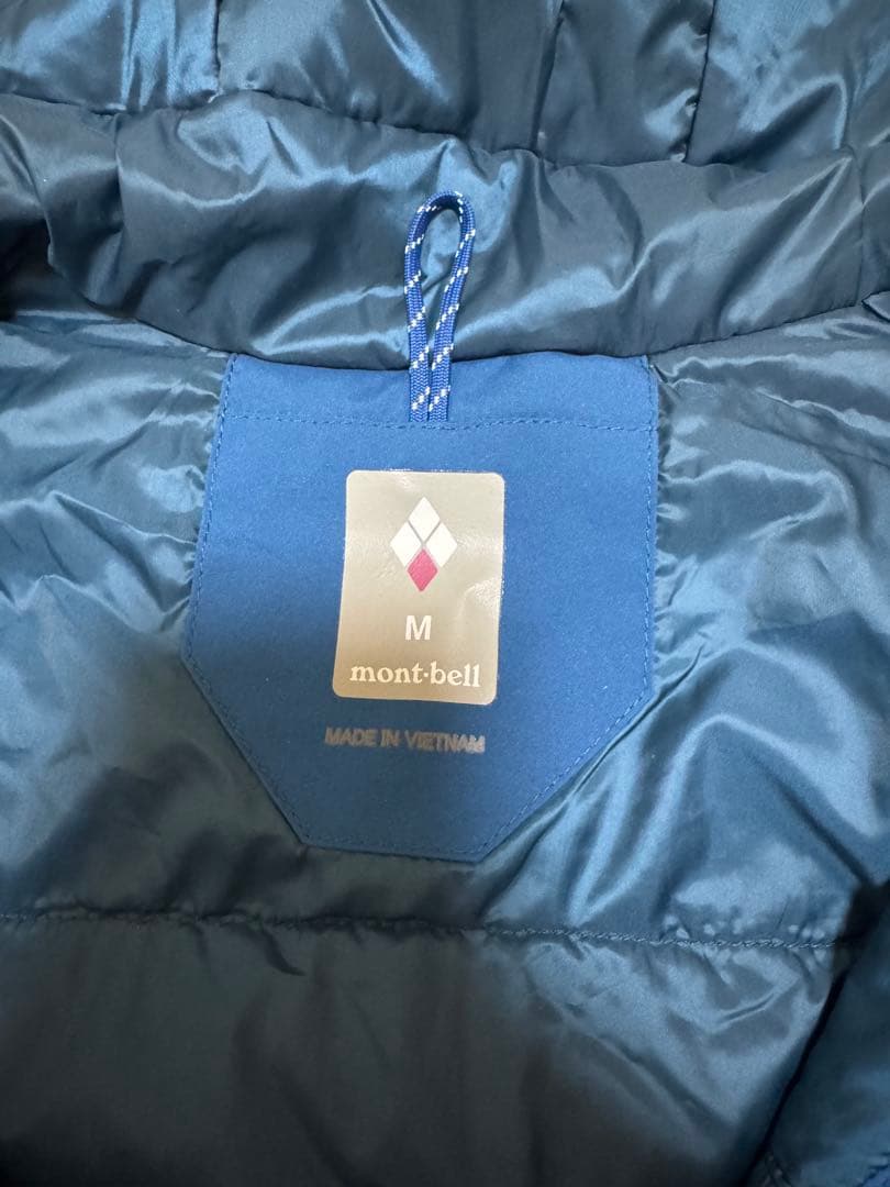 モンベル パウダーステップ パーカ Women's M ブルーグリーン