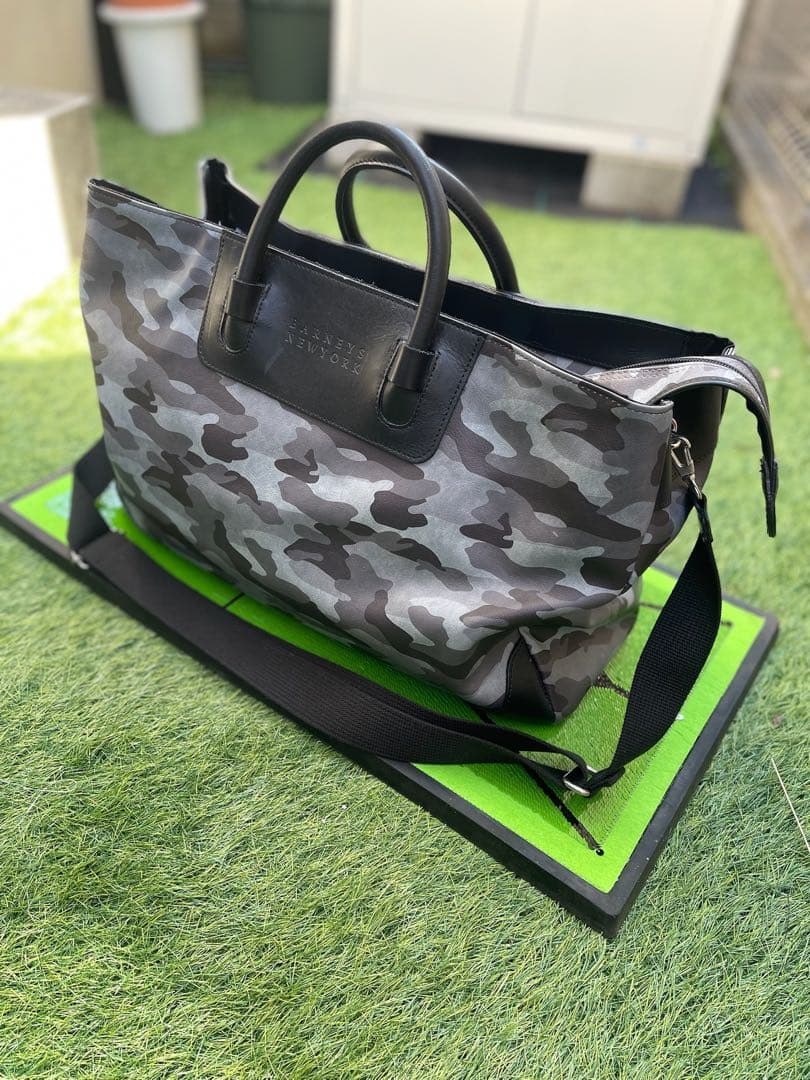 バーニーズニューヨーク　2wayボストンバッグ カモフラージュ(迷彩)