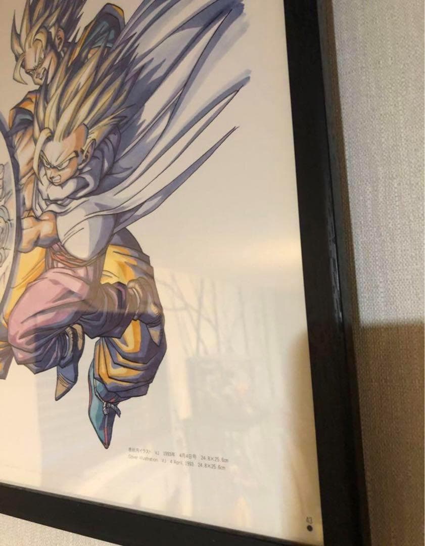 ドラゴンボール　イラスト 悟空　悟飯　親子かめはめ波　30cm×30cm