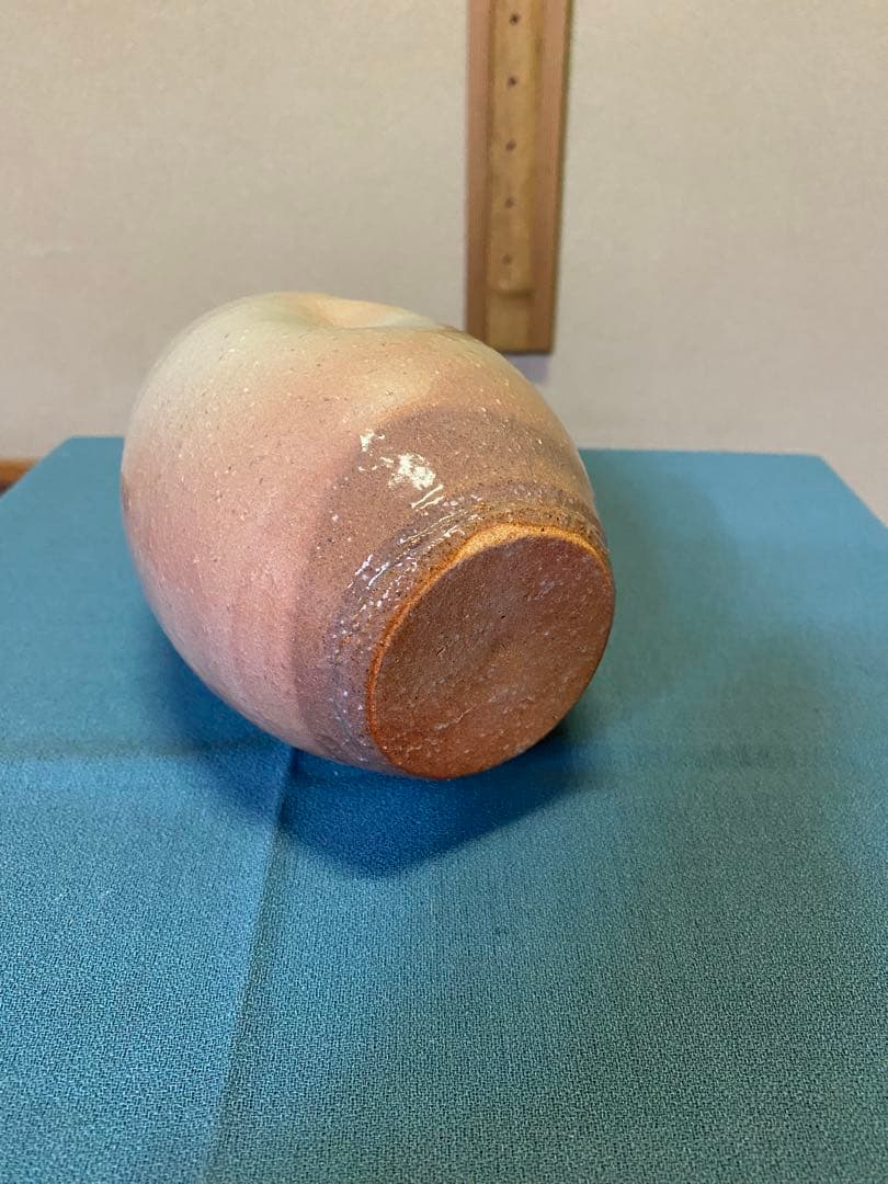 茶道具/萩焼掛花入 十三代 田原陶兵衛 陶磁器 花器 萩焼