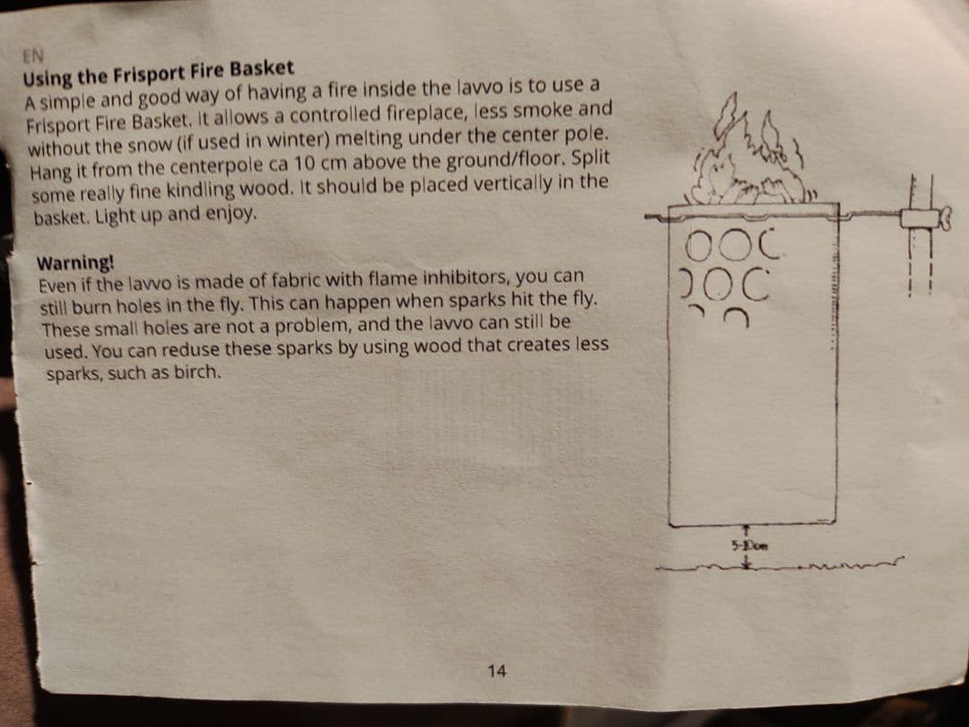 北*中様 Frisport Basic 5-7p Lavvo　ノルウェーのワンポ