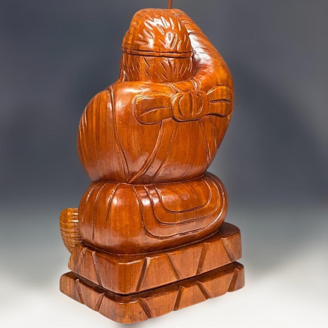 まーさん専用 『恵比寿』木彫一刀彫 高さ45cm 置物 商売繁盛