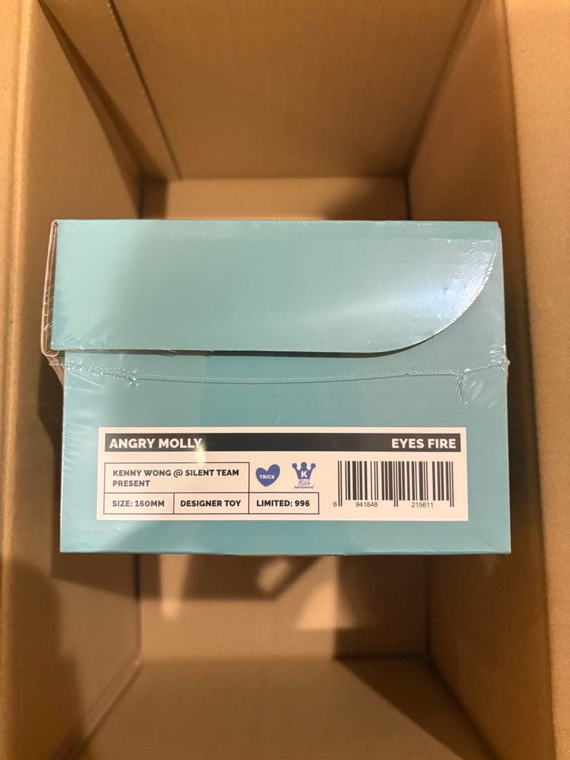 限定996体Angry Molly Eyes Fire Designer Toy
