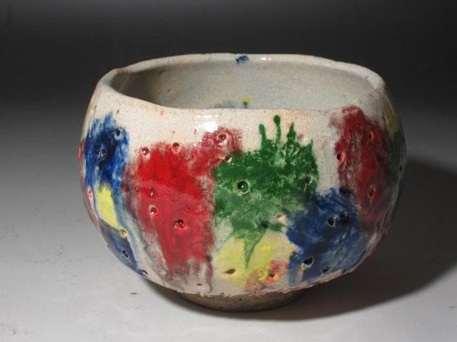 【セール】☆　出口王仁三郎　耀碗茶碗　復古　流石の一品です☆y525