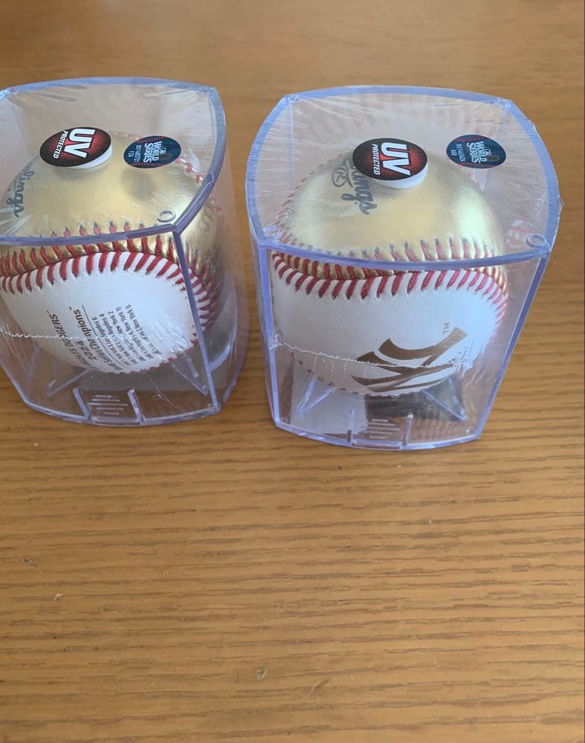 MLB 2024WS ドジャースvsヤンキース記念ボール２個セット新品未開封