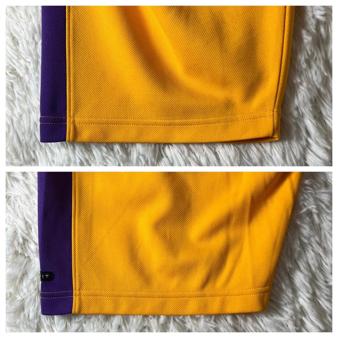 美品 NIKE ナイキ ハーフジップ レイカーズ ウォームアップシャツ XXL