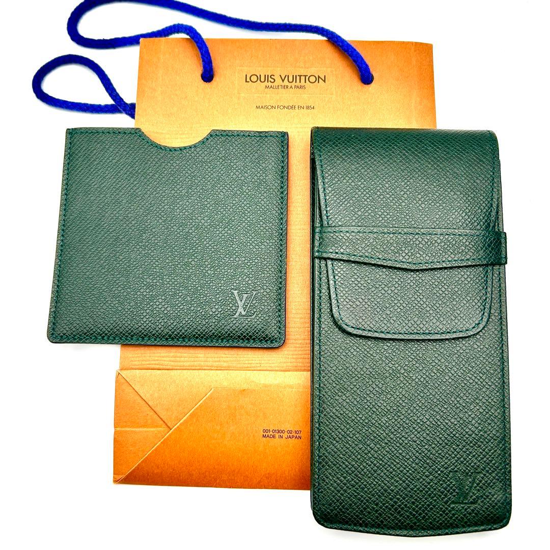 未使用級 ルイヴィトン ペンケース カードケース エテュイスティロ 緑 エピ