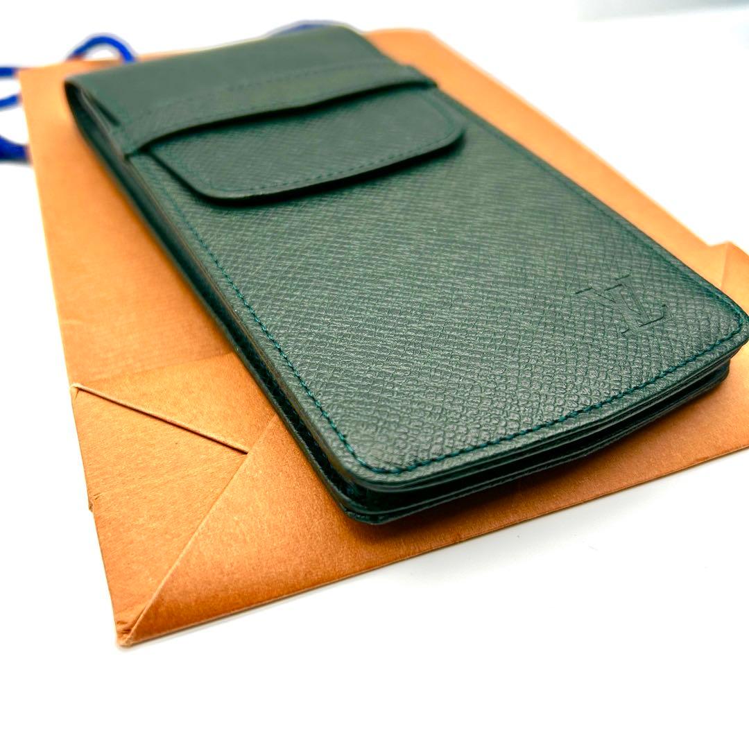 未使用級 ルイヴィトン ペンケース カードケース エテュイスティロ 緑 エピ