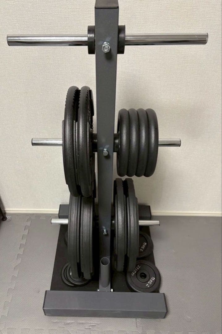 【横浜市直接引渡のみ】本格ホームジムセット：IROTEC バーベル140KG他