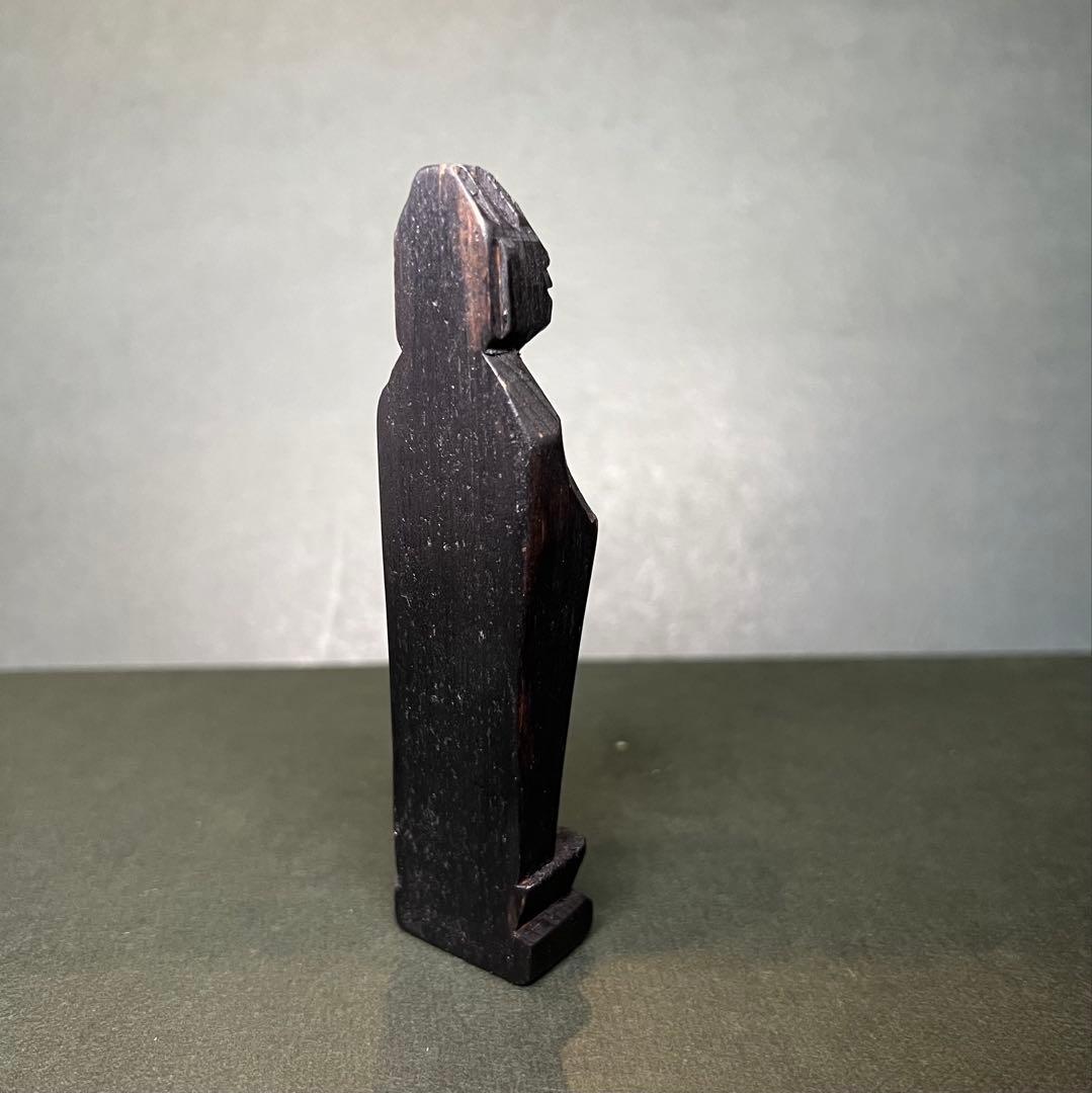 ◎江戸期 木彫木造 御守地蔵尊【六道一尊・念持仏】◎円空仏◎仏教美術古美術骨董◎