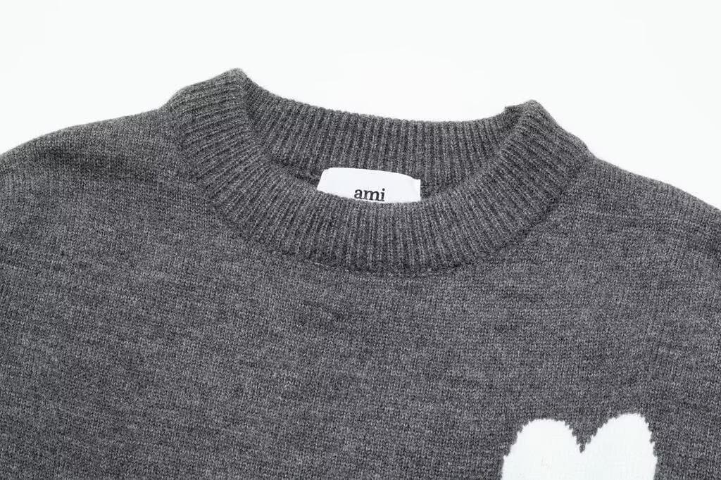 ami グレー ハートセーター L
