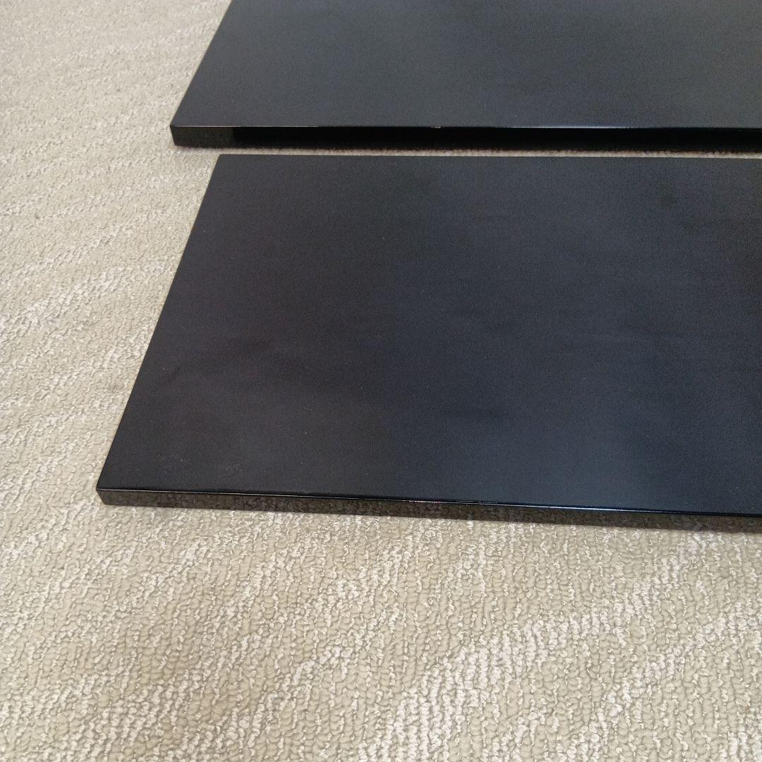【大 小 2枚】茶道具 敷板 長板 黒真塗 炉用 風炉用 茶道 送料無料