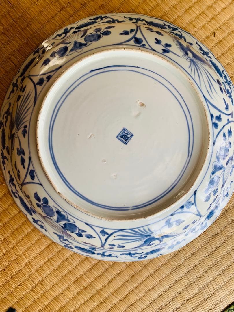 中国清時代染付大皿