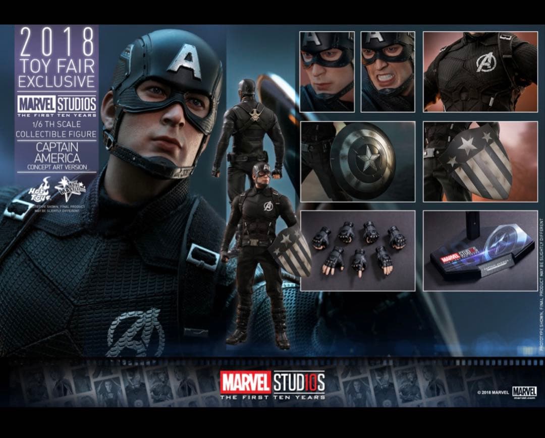 【美品】 ホットトイズ キャプテンアメリカ コンセプトアート版