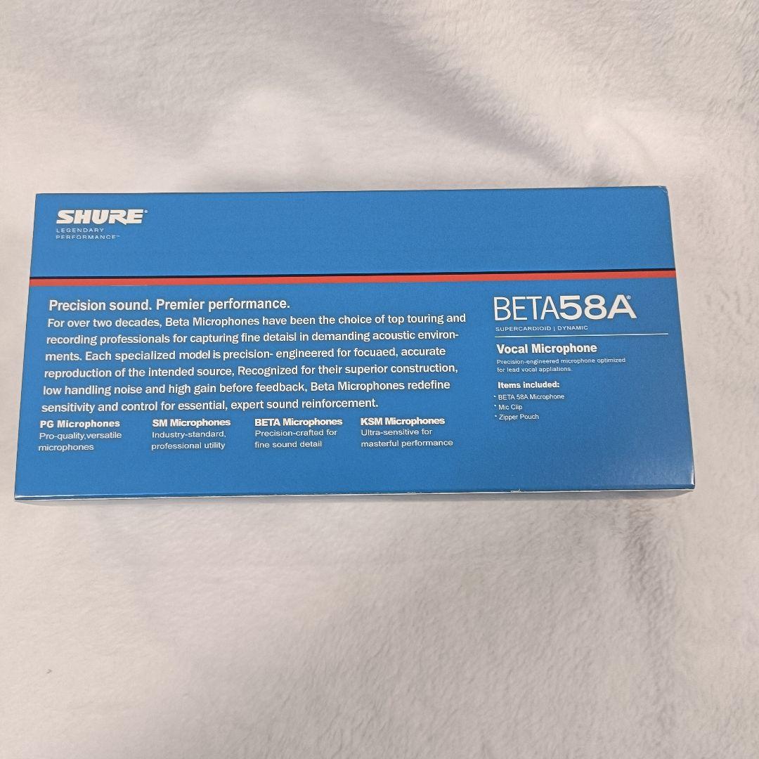 【新品未使用】 ダイナミックマイク SHURE (シュアー)　BETA58A