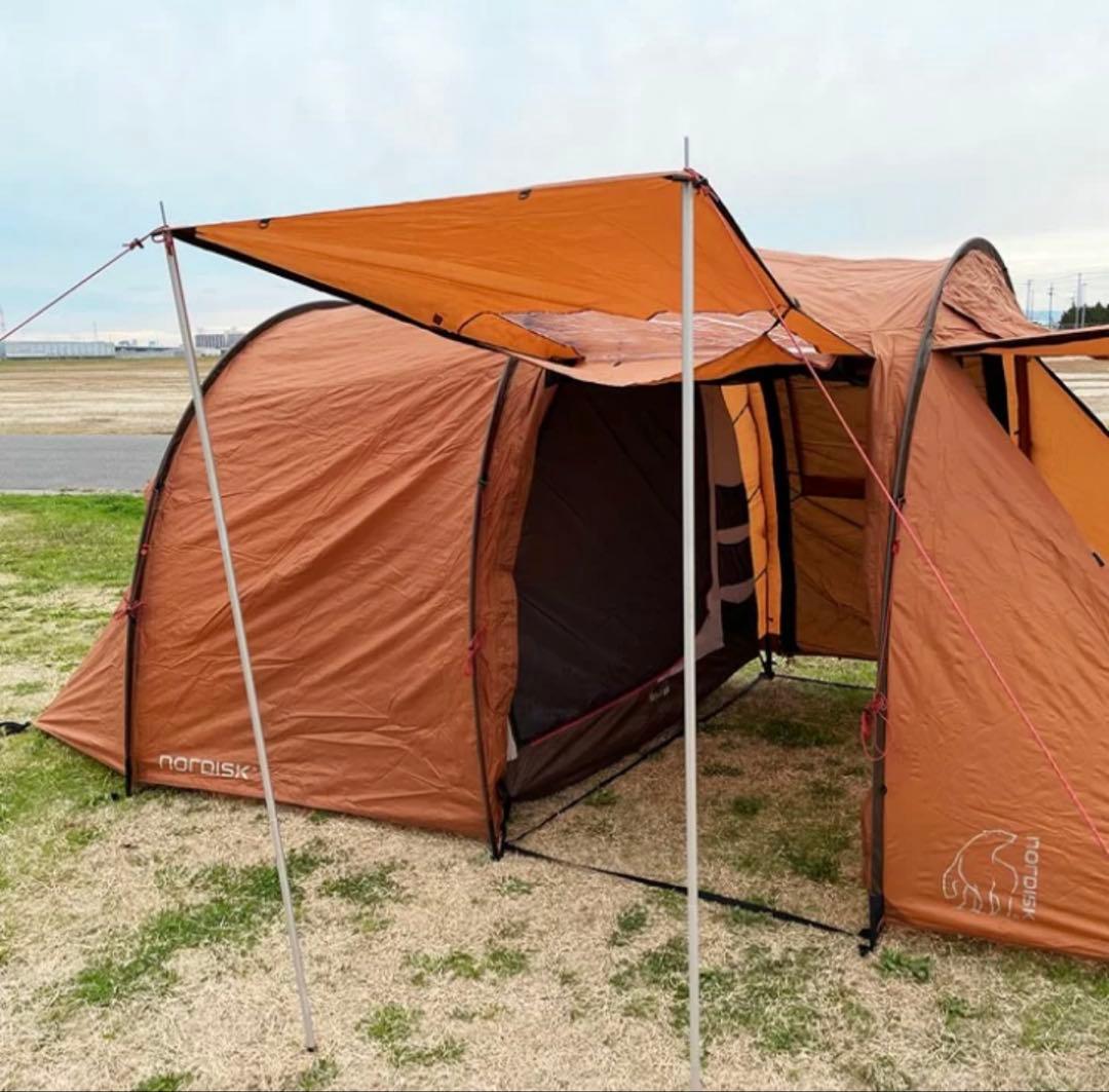 設営1回のみの美品 ノルディスク レイサ4 カシューブラウン