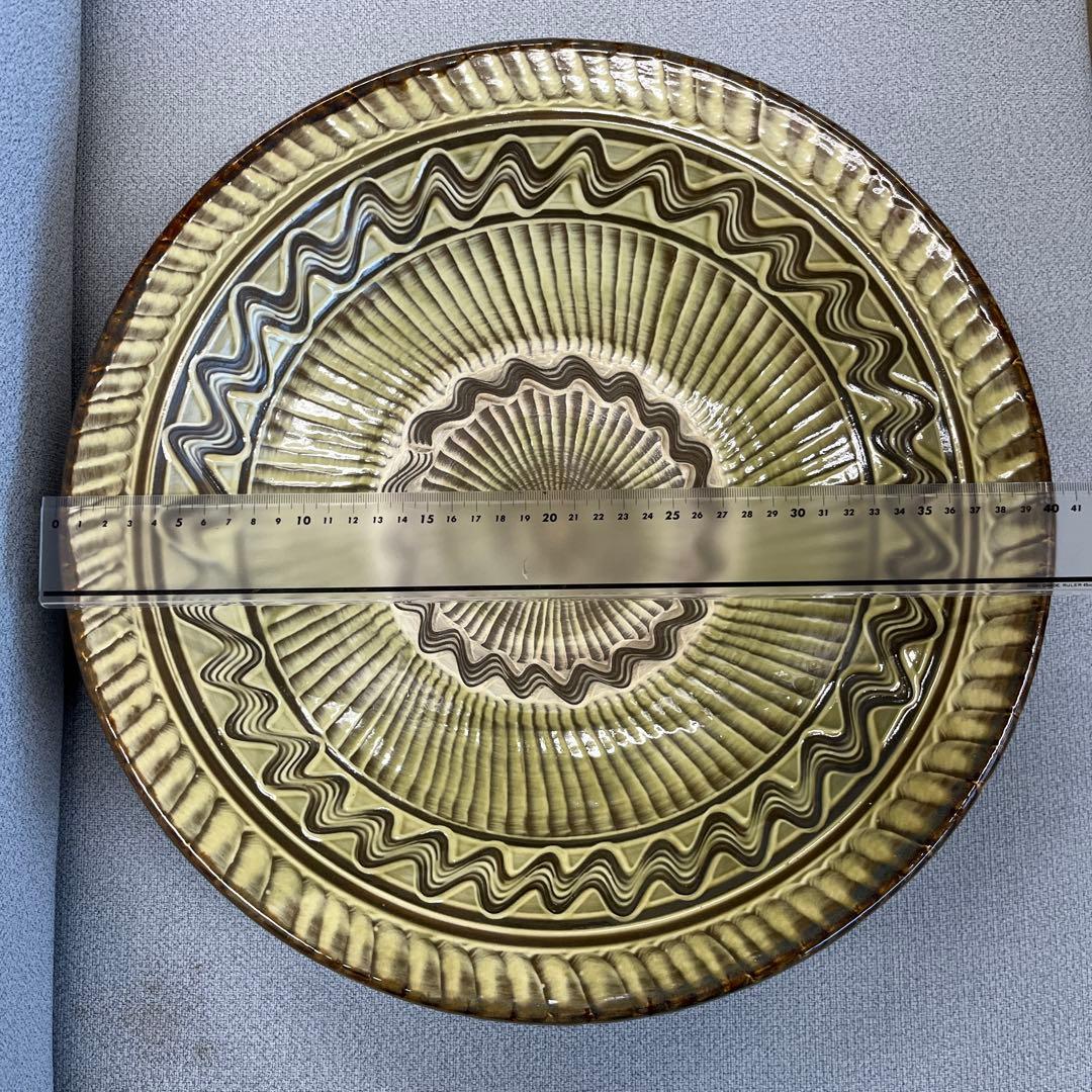 未使用❗️美品❗️小鹿田焼　大皿　直径40㎝