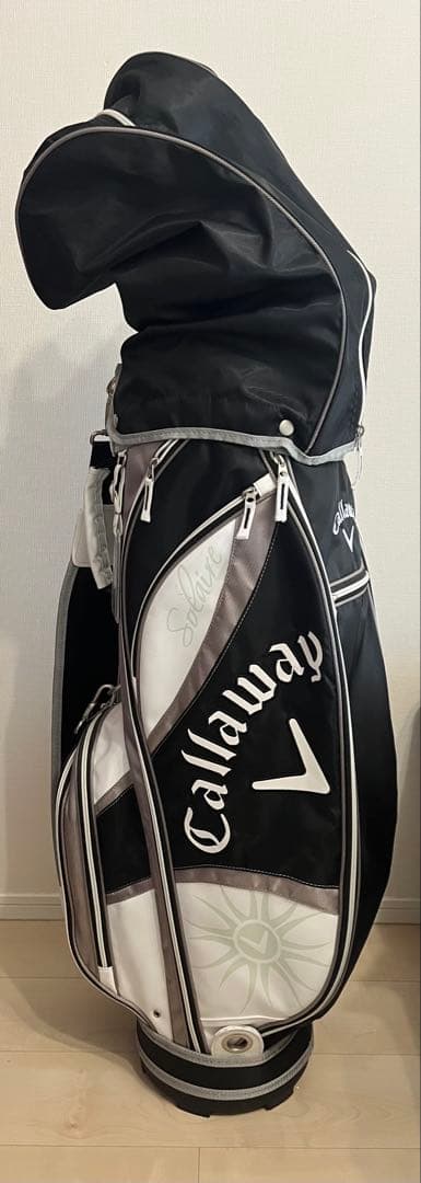 Callaway キャディバッグ 黒白　クラブ　ソレイル