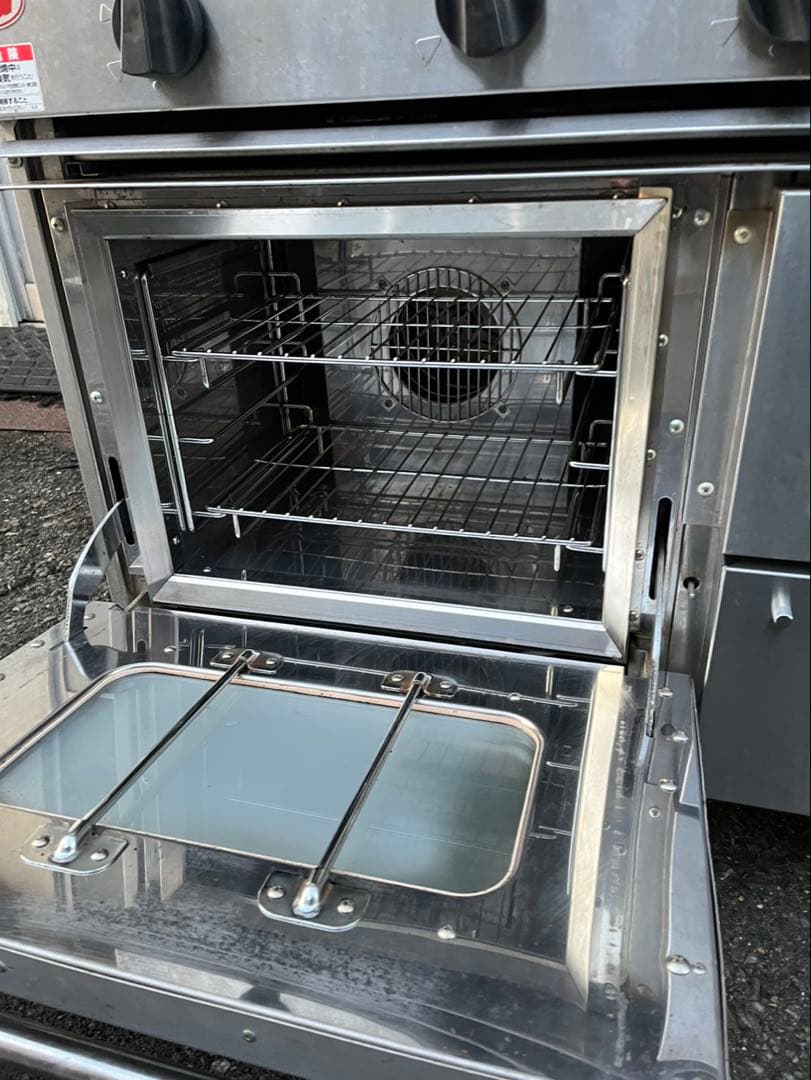 業務用 マルゼン オーブン付き 5口ガスレンジ RGR-1265XC 都市ガス