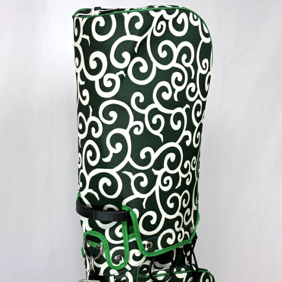 【新品】アズロフ AZ-STCB02 スタンド キャディバッグ 9型 唐草模様