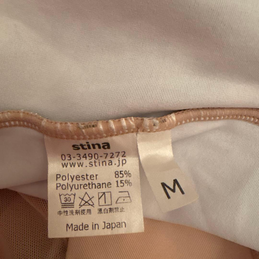 stina 黒　ホルダーネック花柄　レオタード　Mサイズ