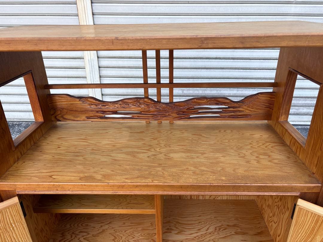 世界遺産鹿児島県産 屋久杉 茶棚 飾り棚 茶箪笥 和家具 伝統 値下げ