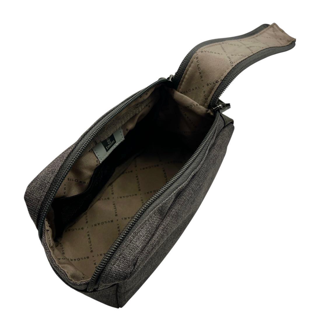 BVLGARI ダブルファスナー ポーチ メンズ 7867