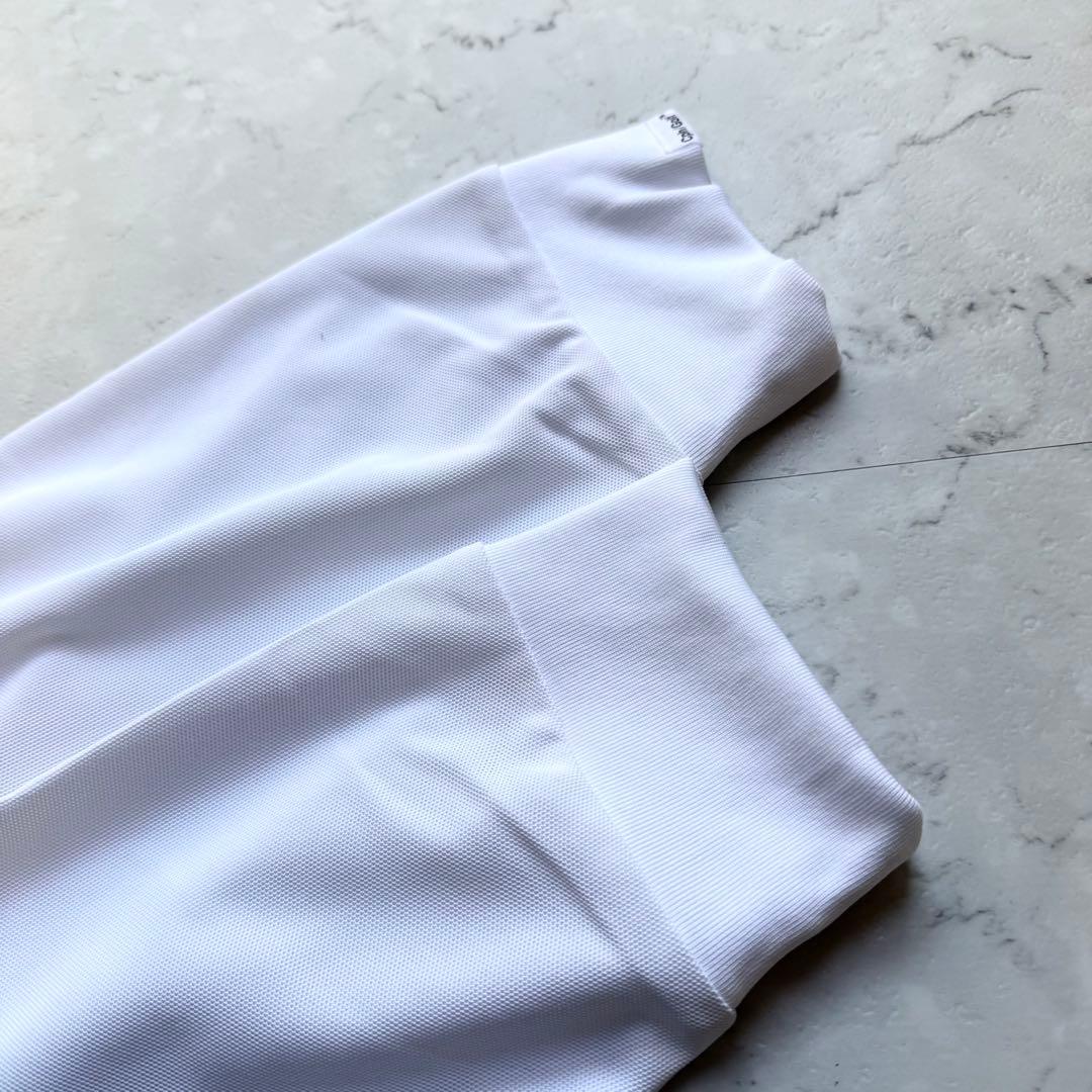 新品 Cph/Golf ゴルフ ポロシャツ 長袖 XL ホワイト グリーン ロゴ