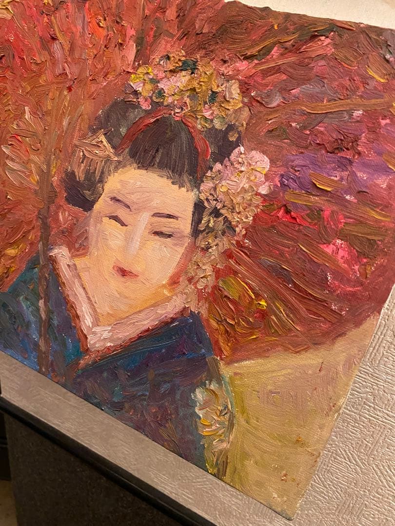 油絵　油彩　一点物　F4