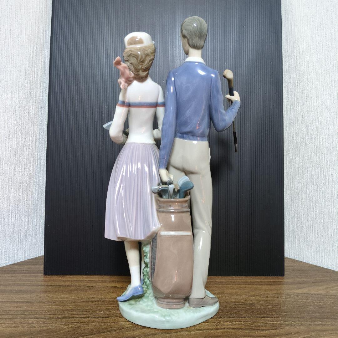 リヤドロ ゴルフ カップル 陶器