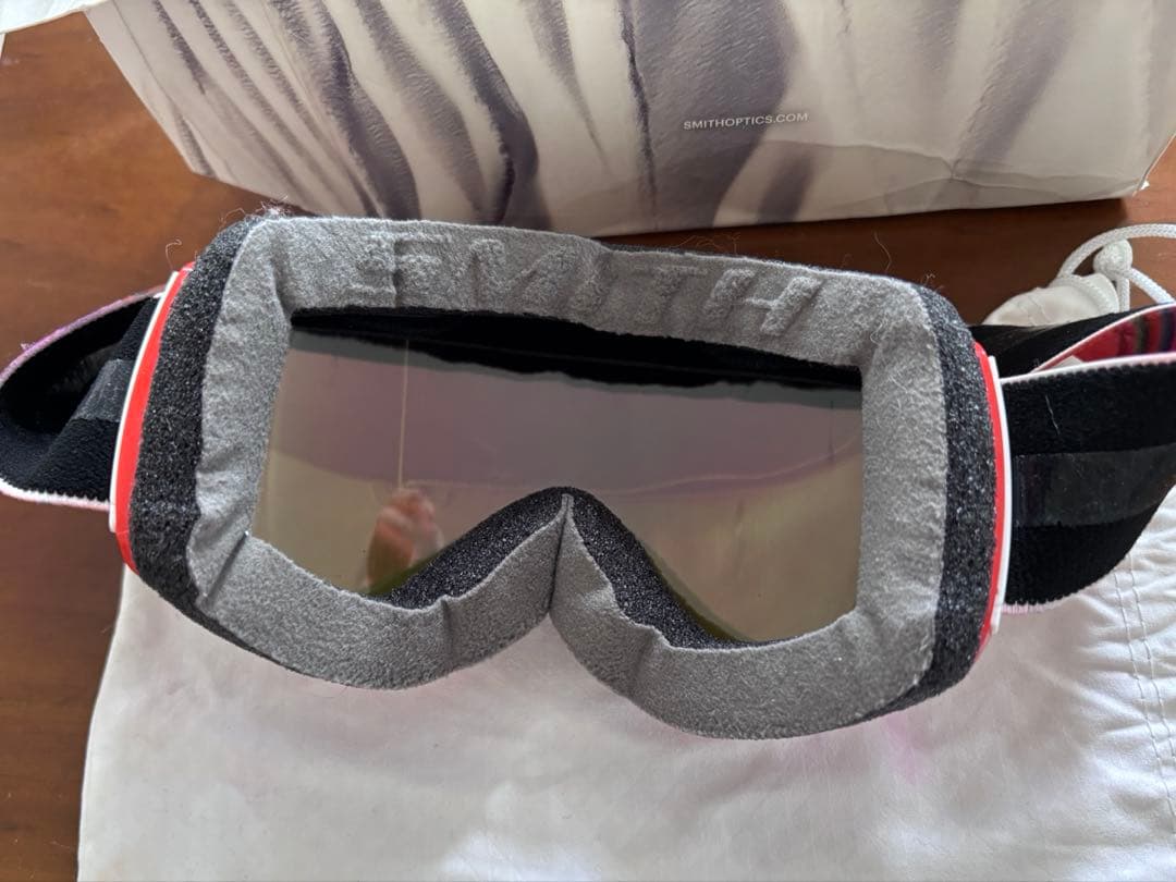Smith riotゴーグル ミラー 赤レンズ 替レンズ付き