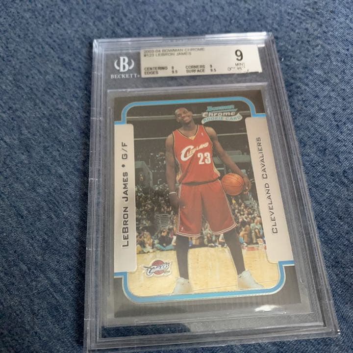 貴重　Lebron James Bowman Chrome RC BGS9