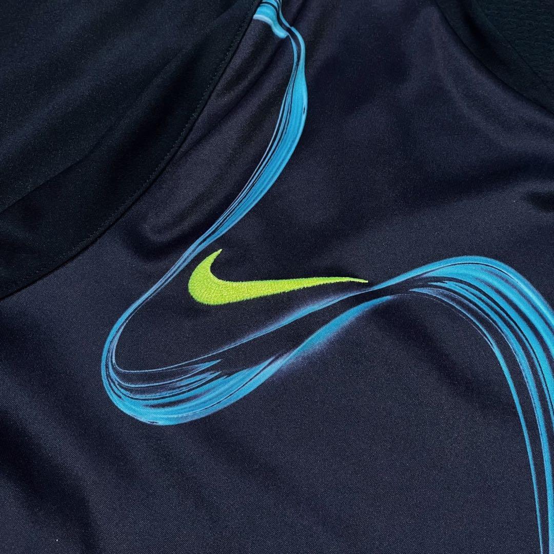 【希少】08/09 FCバルセロナ トレーニングシャツ ネイビー NIKE M