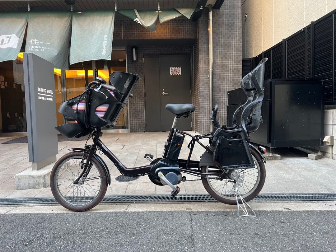 大阪府　子供乗せ　パナソニック　電動アシスト自転車 チャイルドシート付き