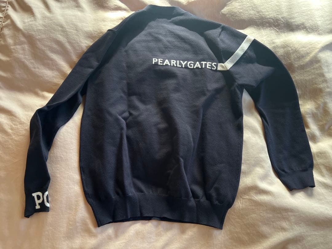 PEARLY GATES ネイビー ロゴセーター サイズ4