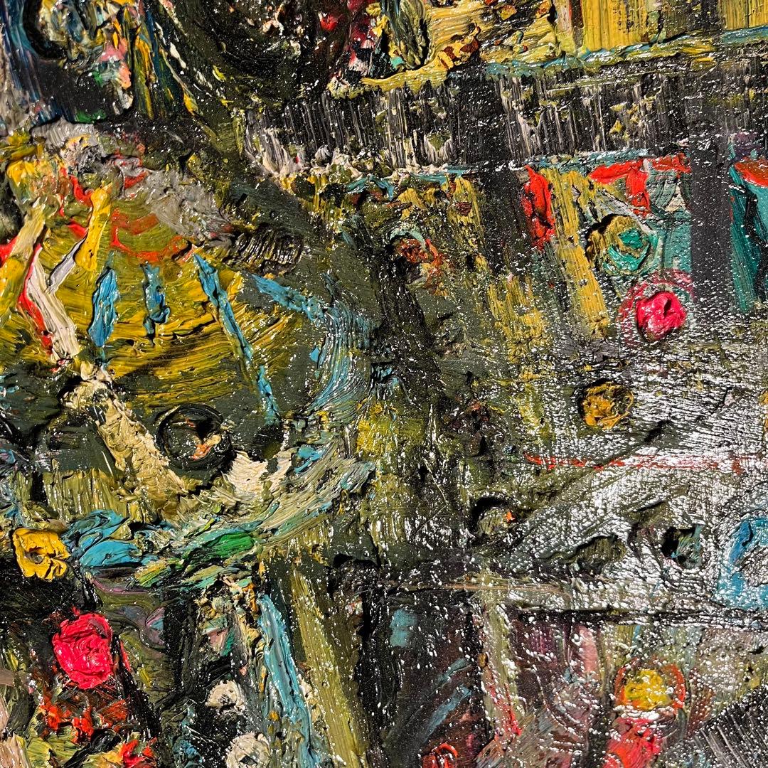 ★真作★ 旭日嘎(シゴラカ) tangriin 油絵 貴重作品