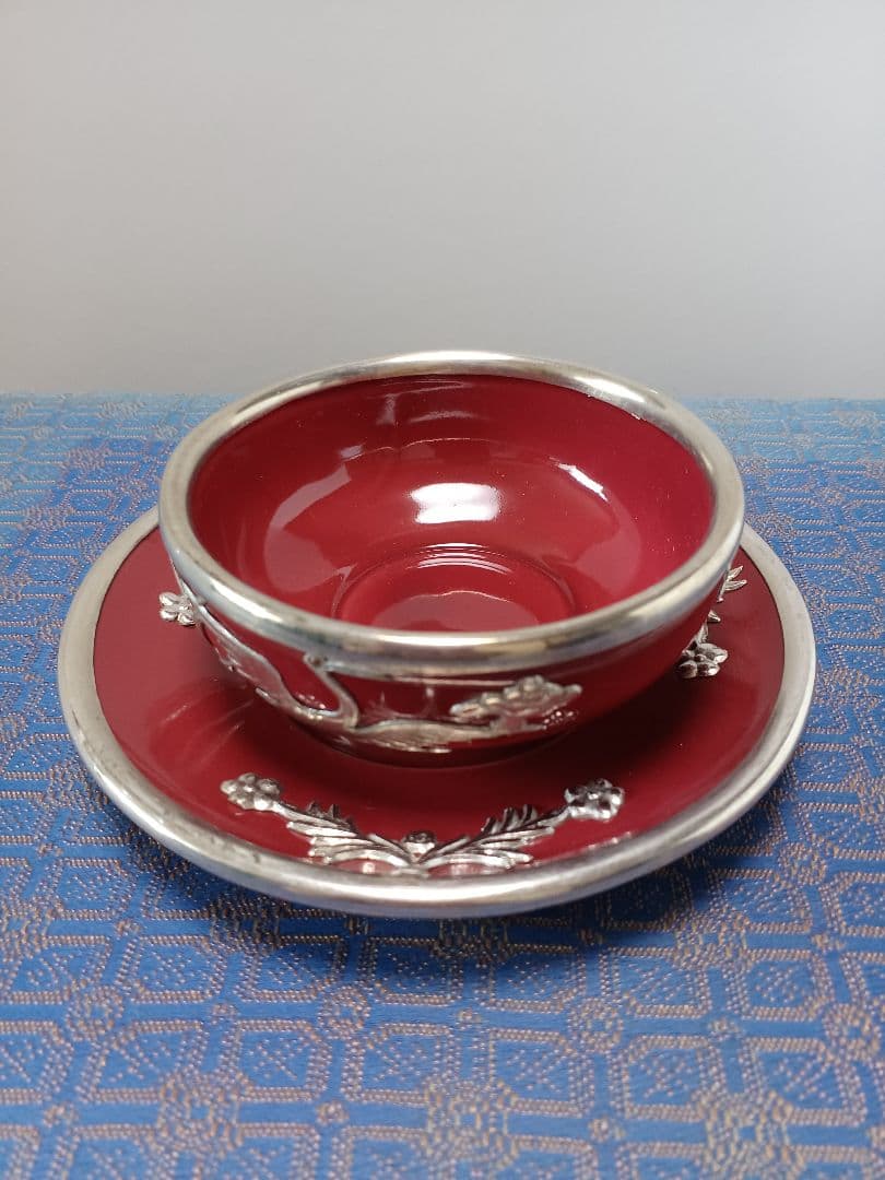 中国錫細工茶器　未使用品