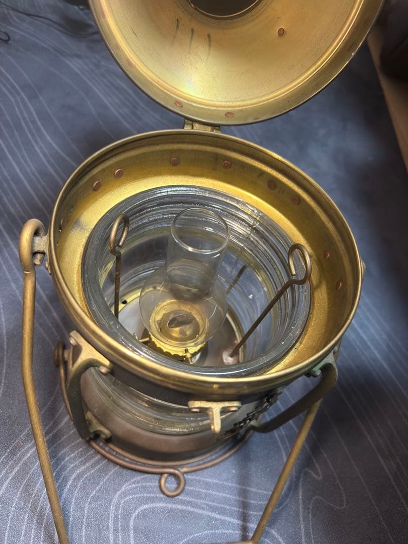 オイルランタン anchor 船舶用 マリンランプ アンティーク ヴィンテージ