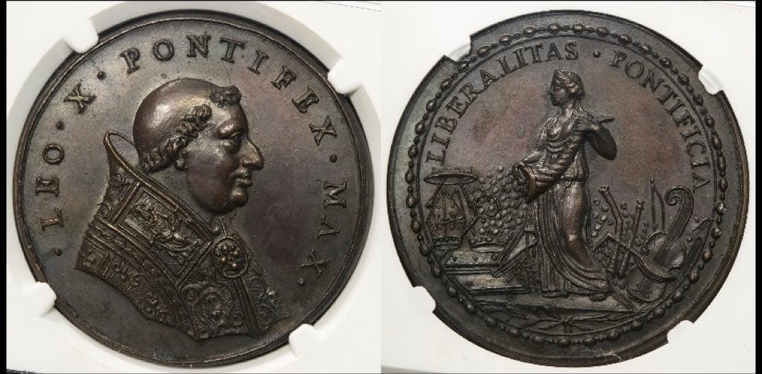 廉価出品❗️レオ10世 コルヌコピア　ブロンズメダル