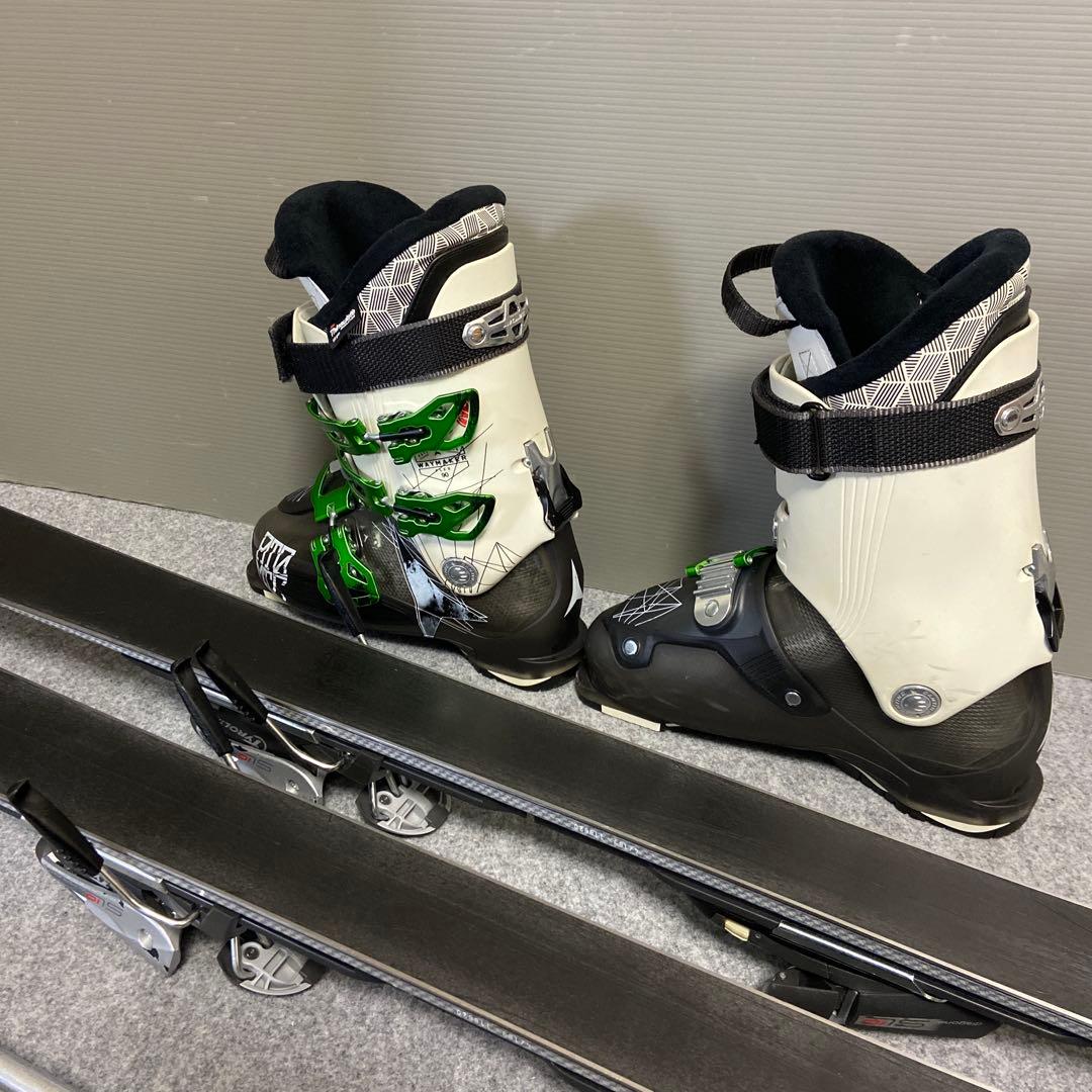 ★メンテナンス済　大人スキーセット　板163cm ブーツ 26~ 26.5cm