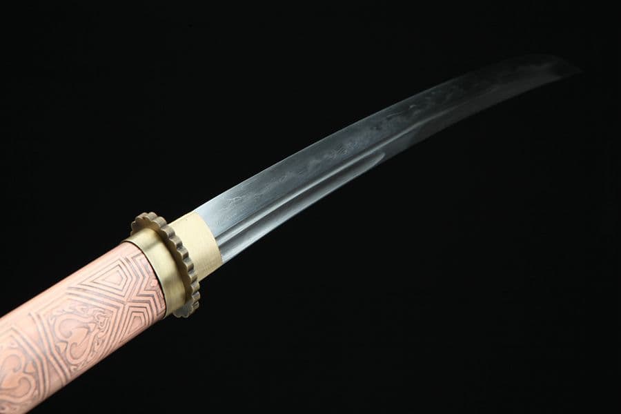 武具　刀装具　日本刀　模造刀　 肋差   短刀    居合刀  紫銅 こけし神