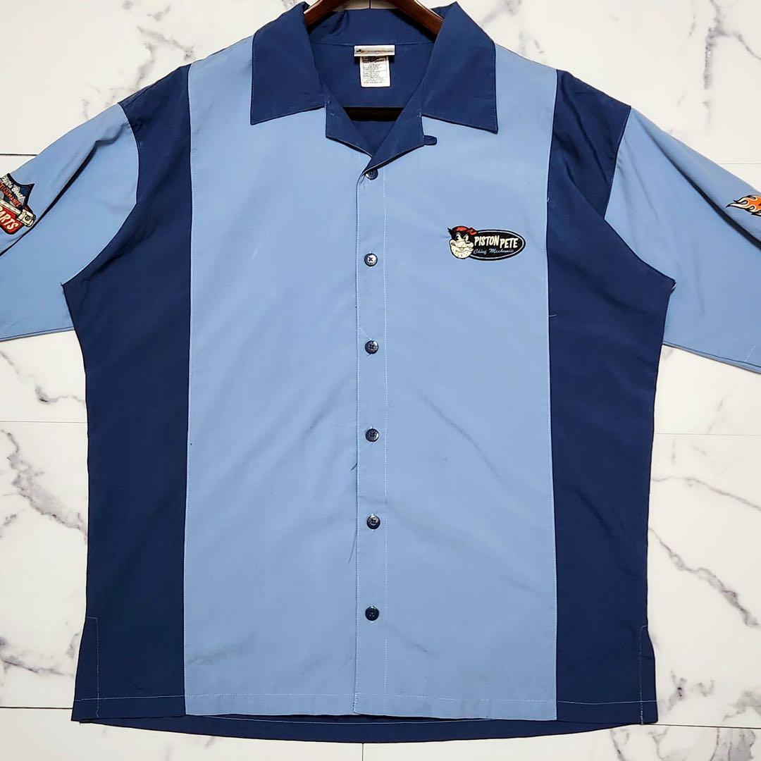 DISNEY ディズニー ヴィンテージ ボーリングシャツ PETE ピート 刺繍