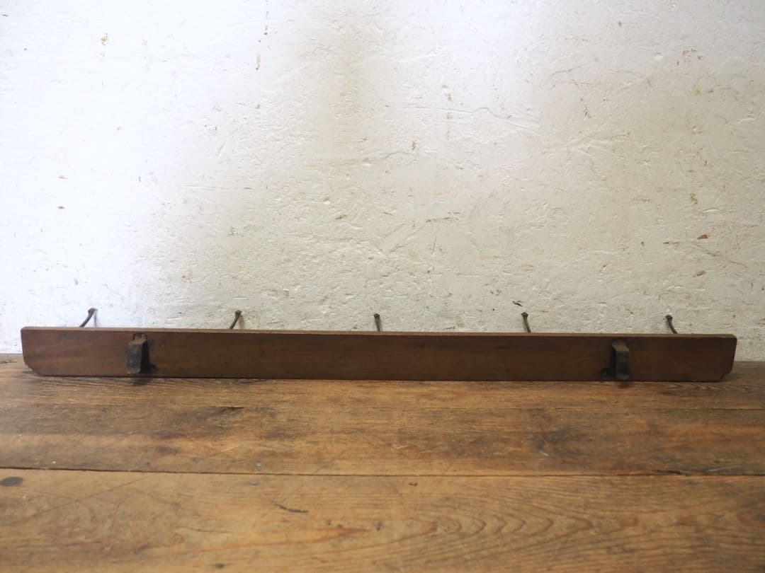 1175 ①アンティーク　ウォールフック　壁掛け　帽子掛け　金具　古道具レトロ