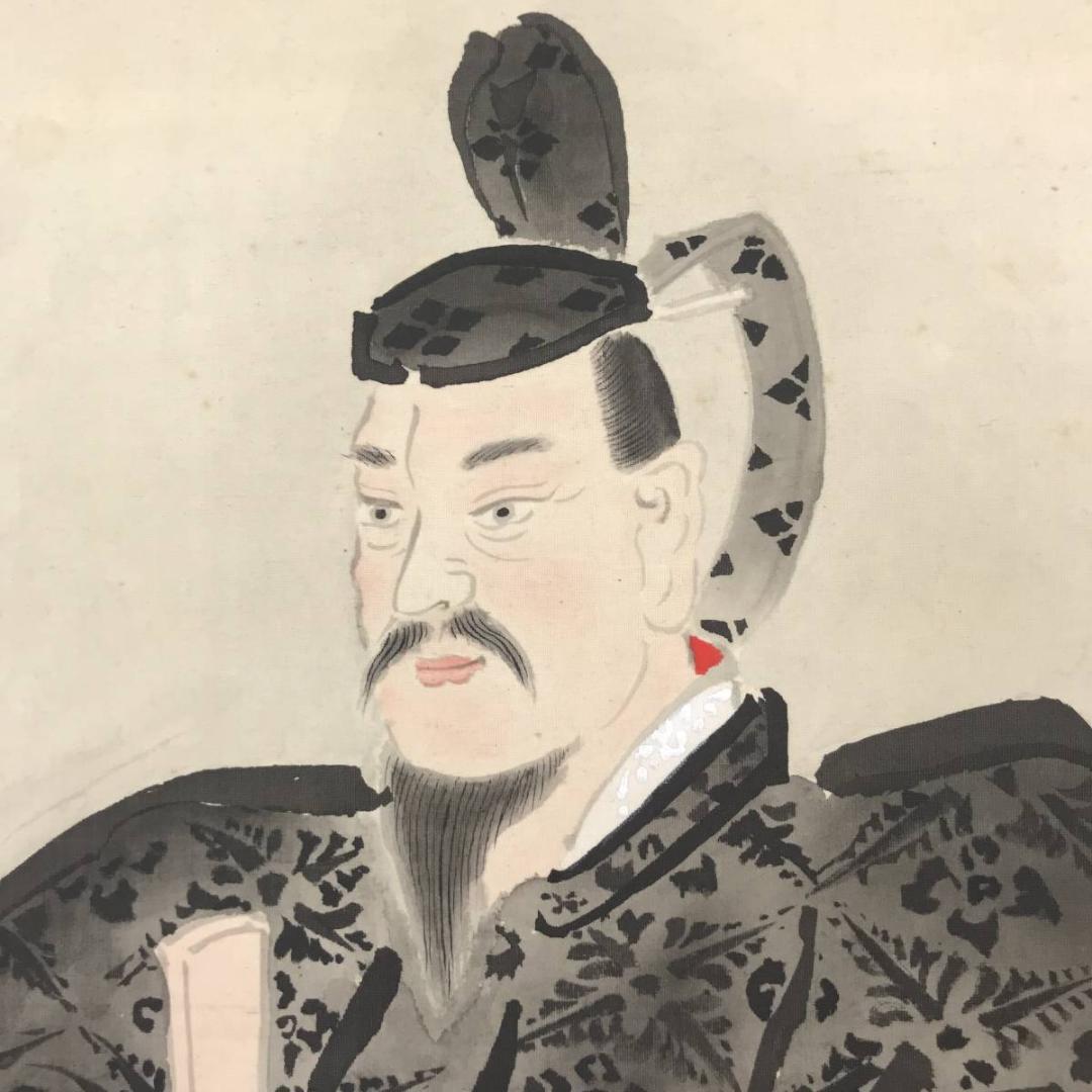 【真作】青水/菅公図/掛軸☆宝船☆AB-650