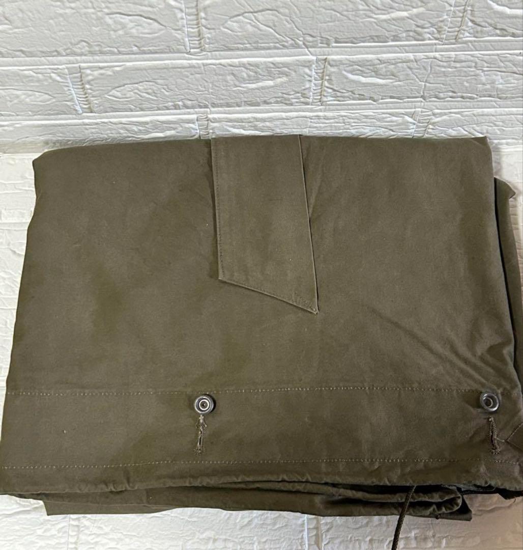 西ドイツ　パップテント　軍幕　シェルターハーフ　2枚セット　ODカラー