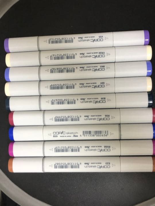 コピックセットとバリオスインク